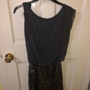 Black/Grey sequined dress!!